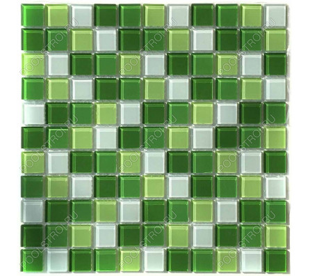 Мозаика стеклянная Aquaviva Сristall Green Light DCM173 (УП.)
